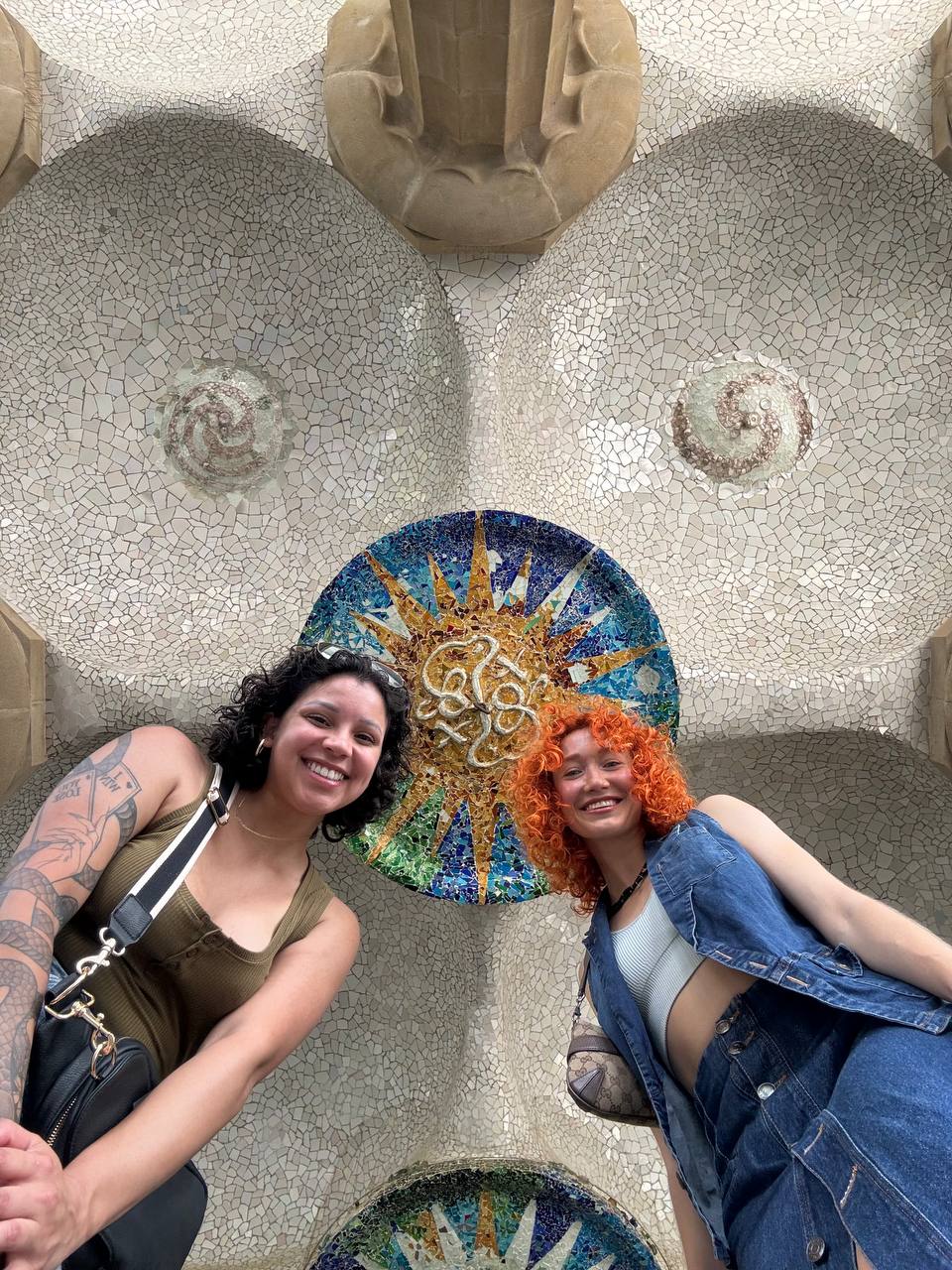 Liliya with client at Park Güell